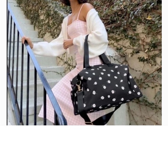 Alice + Olivia Black Floral Tote Bag - Picture 2 of 7